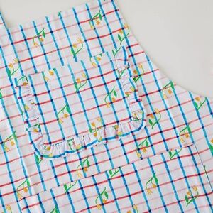 Damson Madder Valerie Apron, tulip check